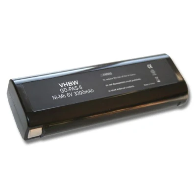 Afbeelding van vhbw Accu compatibel met Paslode Impulse IM350 + Plus, IM350/90 CT, IM350A, IM350ct elektrisch gereedschap (3300 mAh, NiMH, 6 V)