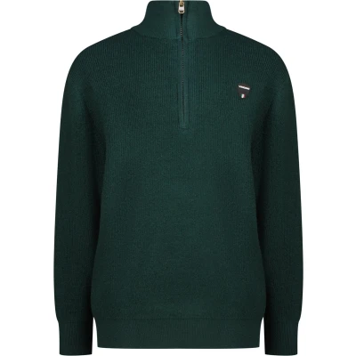 Afbeelding van Vingino Knit half zip Jongens Trui Racing green Maat 176