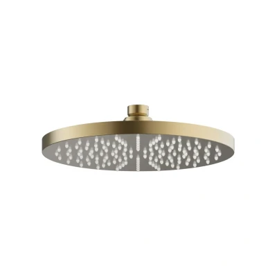 Afbeelding van HotBath Mate hoofddouche 20cm rond messing Geborsteld PVD