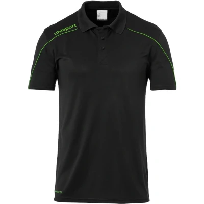 Afbeelding van Uhlsport Stream 22 Polo Heren Zwart / Fluo Groen Maat: 3XL