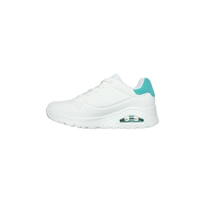 Afbeelding van Skechers Sport UNO POP BACK Sneakers laag, Dames, Maat: 36, Weiß minzgrün Kunststof