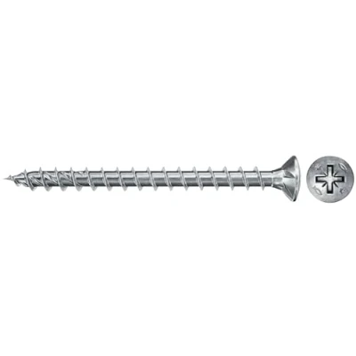 Afbeelding van Fischer Spaanplaatschroef 4.0x35mm Lenskop Verzinkt PZ2 (500 stuks)