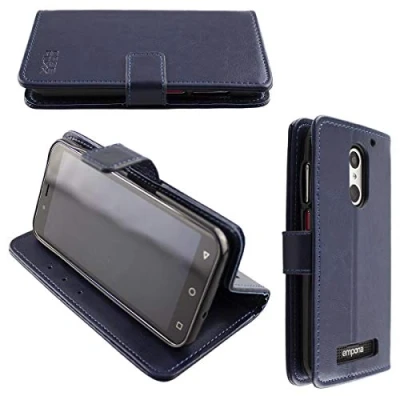 Afbeelding van caseroxx tas voor Emporia Smart 4 Bookstyle Case in blauw cover boek