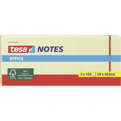 Afbeelding van tesa Plaknotitie 57653 00001 05 50 mm x 40 Geel 3 stuk(s)
