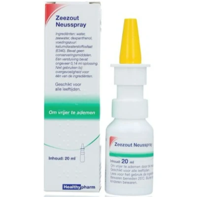 Afbeelding van 2x Healthypharm Zeezout Neusspray 20 ml