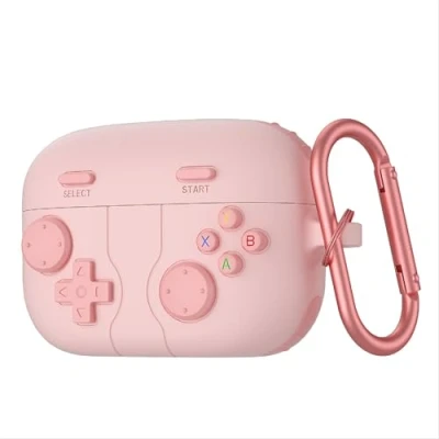 Afbeelding van GIOPUEY Hoesje compatibel met Sony LinkBuds S, schattige grappige cartoon siliconen TPU zachte beschermhoes sleutelhanger inbegrepen voor jongens meisjes mannen vrouwen roze