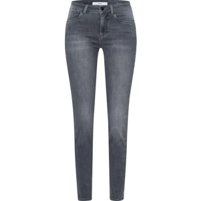 Afbeelding van BRAX Style ANA SLIM FIT MIT Normaler LEIBHÖHE Jeans Skinny Fit, Dames, Maat: 40xL, Used grey