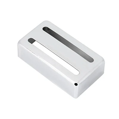 Afbeelding van Gitaar Pickup Cover, Twee Slot Metalen Case Messing Humbucker voor Elektrische Gitaren (Zilver), Zoals getoond in de afbeelding, Klassiek