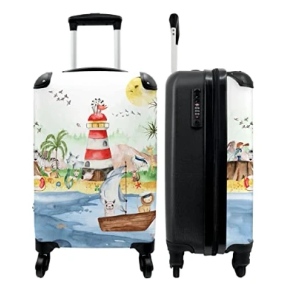Afbeelding van NoBoringSuitcases.com® Kinderkoffer jongen Trolley kinderen 55x35x25