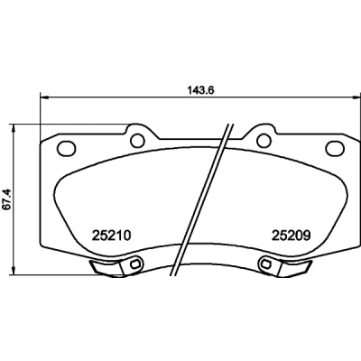 Afbeelding van Remblokkenset, schijfrem HELLA PAGID 8DB 355 015 821
