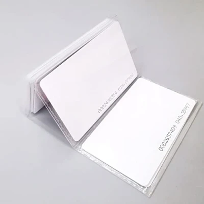 Afbeelding van YAVIS 10 stuks RFID kaarten 125 kHz benadering ID Smart Card Tag 0,8 mm dik TK4100 / EM4100 EM4200 leeskaart voor toegangscontrolesysteem, wit