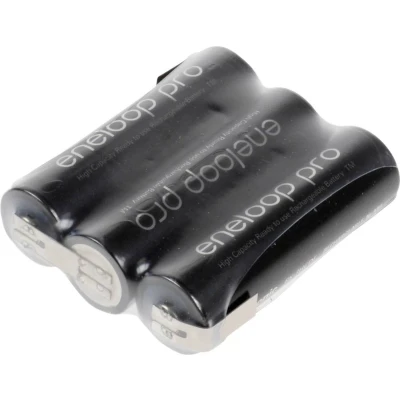 Afbeelding van Panasonic eneloop Pro Reihe F1x3 Accupack Aantal cellen: 3 Batterijgrootte: AA (penlite) Z soldeerlip NiMH 3.6 V 2450 mAh
