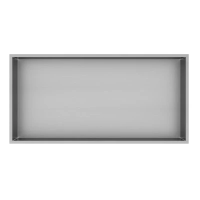 Afbeelding van Best Design Ore inbouwnis Lotus 61 x 30.5 7 cm rvs geborsteld