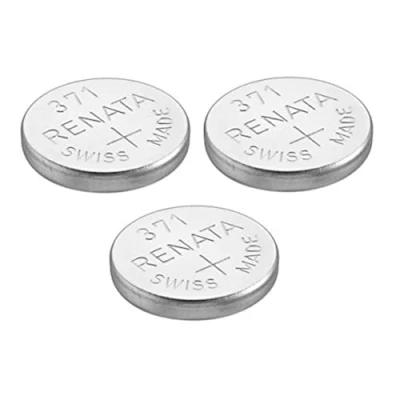 Afbeelding van Renata 3 horlogebatterijen, Zwitsers product, 371 of SR 920 SW, 1,5 V, zilver