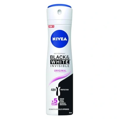 Afbeelding van Nivea Deospray Invisible Black and White 150 ml.