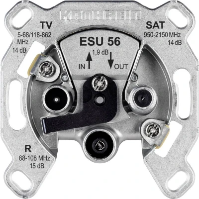 Afbeelding van Kathrein ESU 56 Antennedoos Satelliet, TV, FM Inbouw (in muur) Loop through outlet