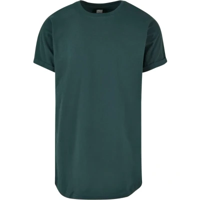 Afbeelding van Urban Classics LONG Shaped Turnup Tshirt basic, Heren, Maat: Small, Bottlegreen