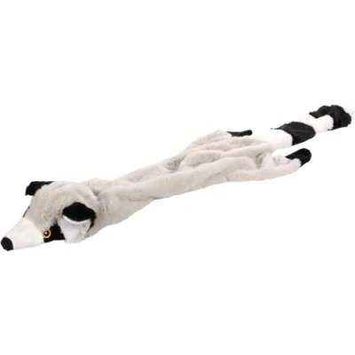 Afbeelding van Schattige XXL hondenknuffel: Vos of Wasbeer Grijs / 27 cm x 100