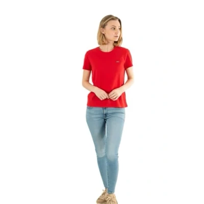 Afbeelding van Levi&#039;s Perfect TEE Tshirt basic, Dames, Maat: XS, Script red