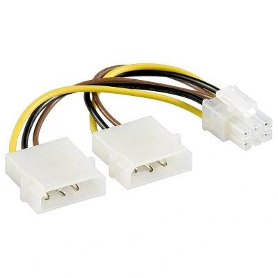 Afbeelding van Molex naar PCIe voedingskabel Goobay