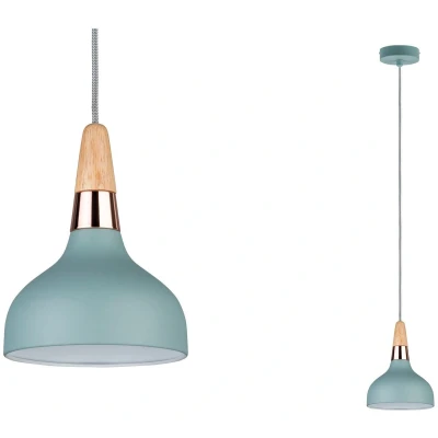 Afbeelding van Paulmann Neordic Juna 79652 Hanglamp LED E14 20 W Zachtgroen, Koper, Hout