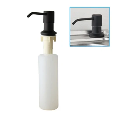 Afbeelding van Zwarte inbouw zeep dispenser
