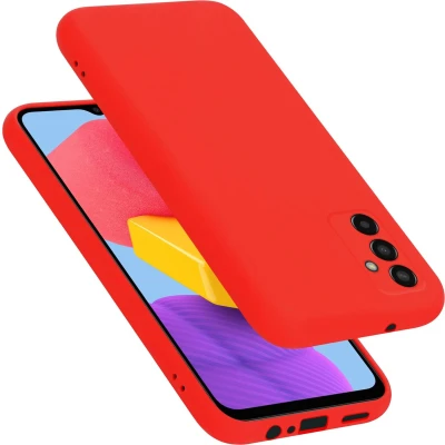 Afbeelding van Cadorabo Hoesje geschikt voor Samsung Galaxy M13 4G in LIQUID ROOD Beschermhoes gemaakt van flexibel TPU silicone Case Cover