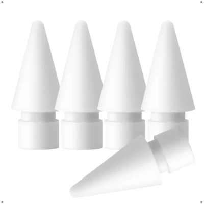Afbeelding van PAPERFEEL [5 stuks] tip voor Apple Pencil 2e generatie en 1e generatie, USB C, Pro, zeer gevoelige nauwkeurige POM reservepunten iPad Nib