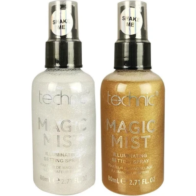 Afbeelding van Technic Magic Mist Illuminating Setting Spray 24K Gold Irisdescent (set van 2)