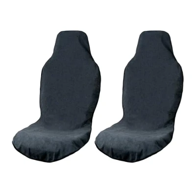 Afbeelding van LIONSTRONG® Autostoelbeschermer voorstoel universeel compatibel [waterdicht] autostoelhoezen stoelhoezen auto beschermhoes autostoel stoelbescherming werkplaatsbeschermer, 2x Microvezel