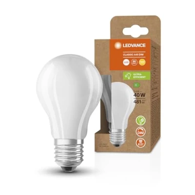 Afbeelding van Ledvance Classic Superior LEDbulb E27 Peer Filament Mat 2.6W 481lm 827 Zeer Warm Wit Dimbaar Vervangt 40W