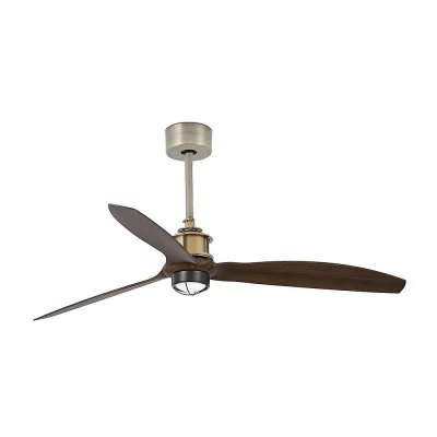 Afbeelding van Faro Lighting Just LED Oud Goud, Houten Plafondventilator met DC Motor, 3000K