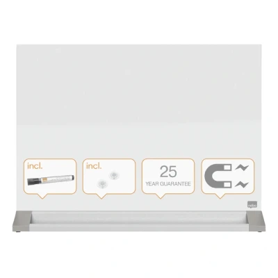 Afbeelding van Desktop Glasbord Nobo Diamond