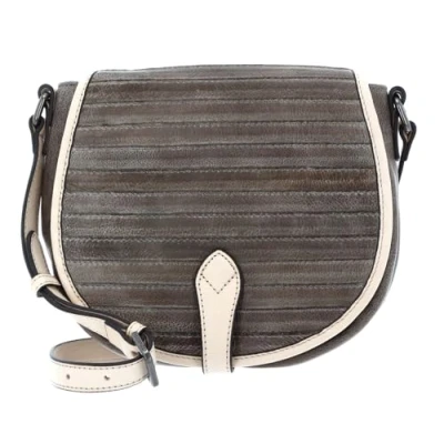 Afbeelding van FREDsBRUDER Leren Schoudertas Cruise Collection Night Stroll Bag Summer Stone Bruine