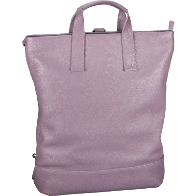 Afbeelding van JOST Leren Rugzak Schoudertas met laptopvak Vika X Change Bag Lilac Paars