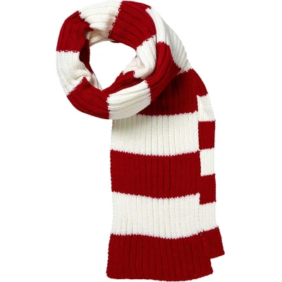 Afbeelding van Apollo Feest Sjaal 2 x rib rood wit One size Carnavals Roosendaal Tullepetoanstad Psv heren dames