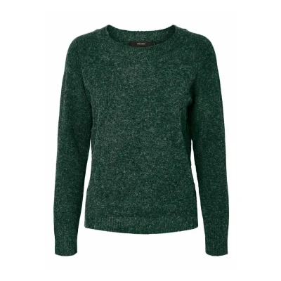 Afbeelding van Vero Moda Vmdoffy O NECK Trui, Dames, Maat: Large, Pine grove