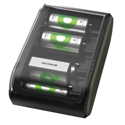 Afbeelding van GP Batteries B631 Universell Batterijlader NiMH 9 V (blok), AAA (potlood), AA (penlite), C (baby), D (mono)