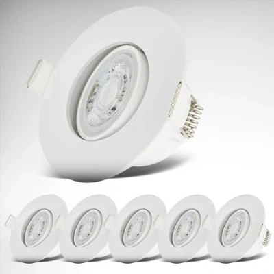 Afbeelding van B.K.Licht Ledinbouwlamp LED Bad Einbauleuchten IP65 6er Set Schwenkbar (6 stuks)