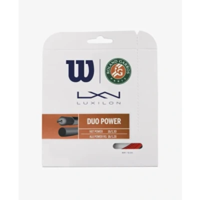 Afbeelding van Wilson Unisex Volwassen Duo Power Roland Garros Racket snaren, Brons/Natuurlijk, 16G
