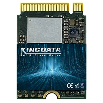 Afbeelding van KINGDATA M.2 2230 SSD 512GB PCIe NVMe Gen 4.0X4 Interne Solid State Drive voor PS5 Steam Deck, Microsoft Surface, Ultrabook, laptop, Desktop (M.2 4.0, 512GB)