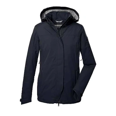 Afbeelding van killtec Dames Functioneel jack met afritsbare capuchon/outdoorjack is waterdicht KOS 11 WMN JCKT, dark navy, 36, 41260 000