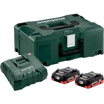 Afbeelding van Metabo 685130000 18V LiHD accu starterset (2x 4,0Ah) + lader