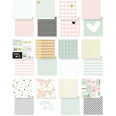 Afbeelding van Papierblok Print Dubbelzijdig 12x12&quot; Love It 12 stuks