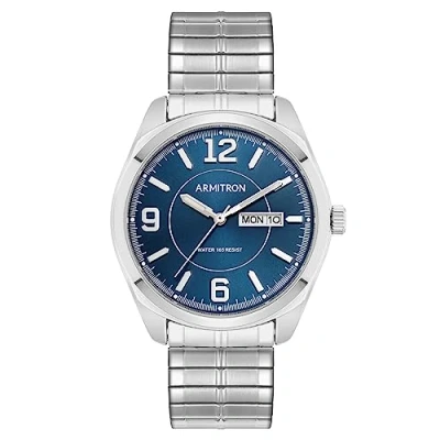 Afbeelding van Armitron Herendag/datum, gemakkelijk afleesbaar metalen uitbreidingsarmbandhorloge, 20/4591