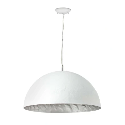 Afbeelding van Faro Lighting Magma 3 Light Dome Plafond Hanger Zilver, Wit, E27
