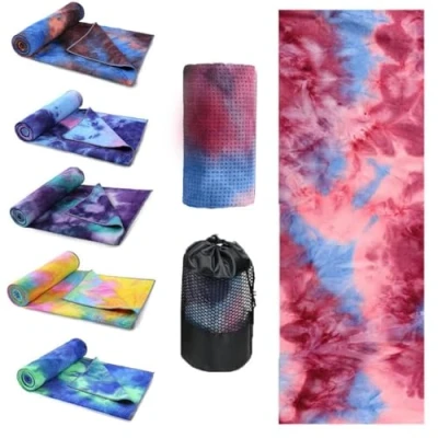 Afbeelding van Oaygat Yogamat Handdoek Antislip Hot Yoga met Grip Dots 24&quot; x72&quot; Sneldrogende Deken Super Zachte Zweet Absorberende Microfiber Mat Doek Mesh Draagtas voor Pilates