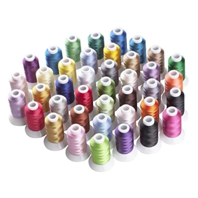 Afbeelding van Simthread borduurgaren voor borduurmachine 40 kleuren, 500 meter per spoel