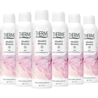 Afbeelding van 6x Therme Anti Transpirant Mindful Blossom 150 ml