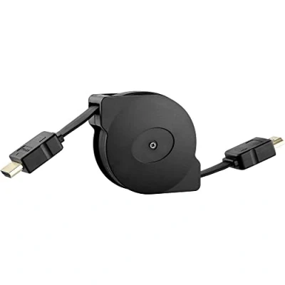 Afbeelding van SpeaKa Professional HDMI Aansluitkabel A stekker, stekker 0.90 m Zwart SP 9075628 Incl. oproller, Audio Ret